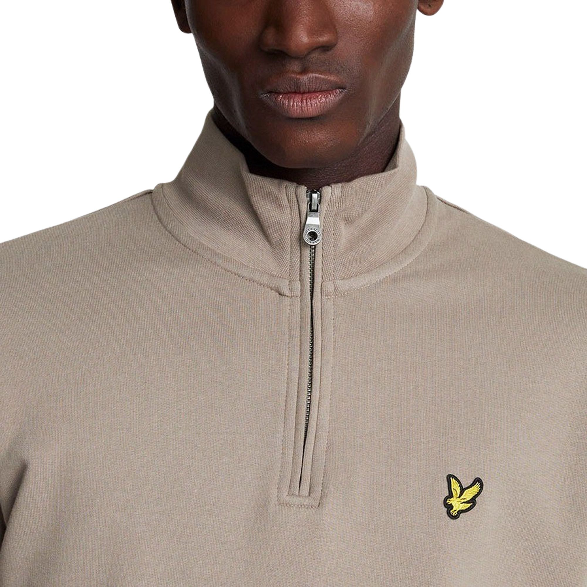 【000081】2002 S&S MEN'S COLLECTION Lyle & Scott Cotton Merino 1/4 Zip Sweater Heren | PlutoSport